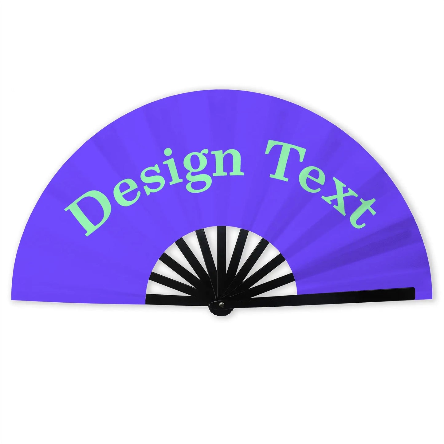 Customized Personalized Design Text Foldable Rodeo Fan