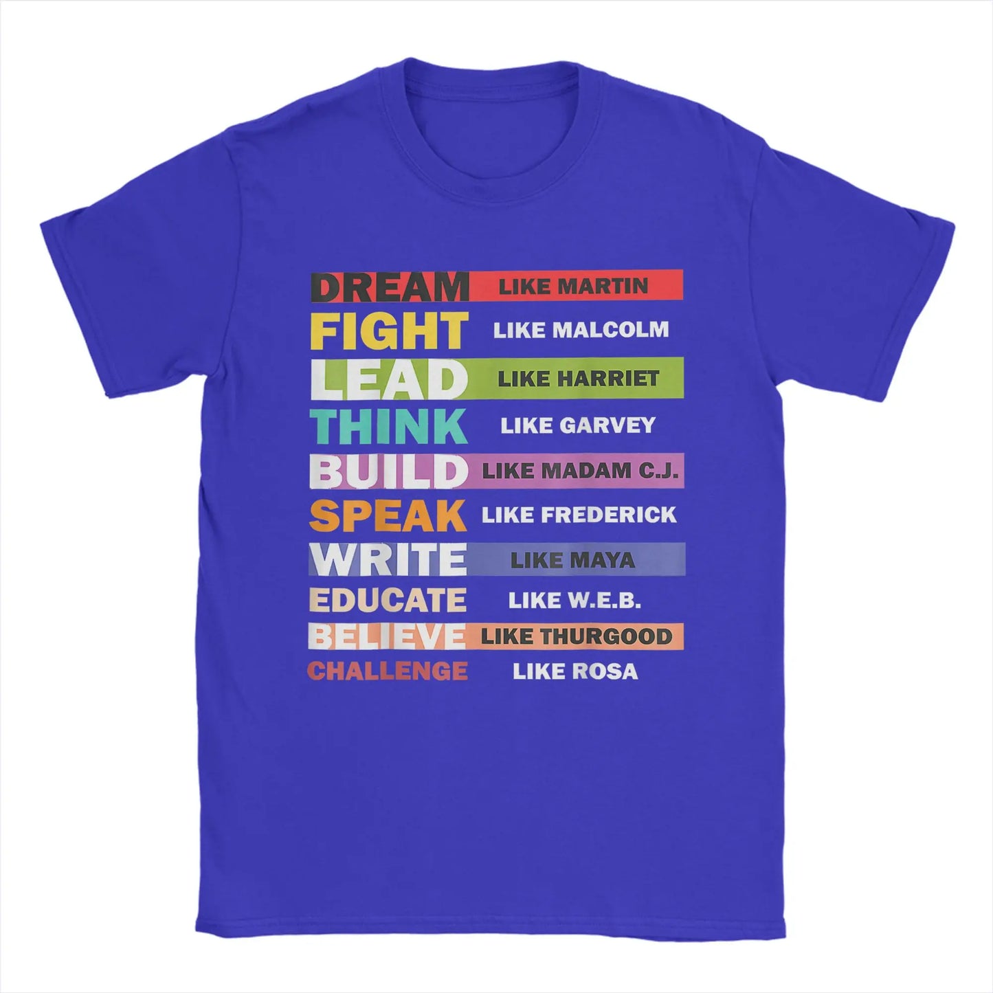 Men's Black Lives Matters Leaders Black History Month Cotton T-Shirt