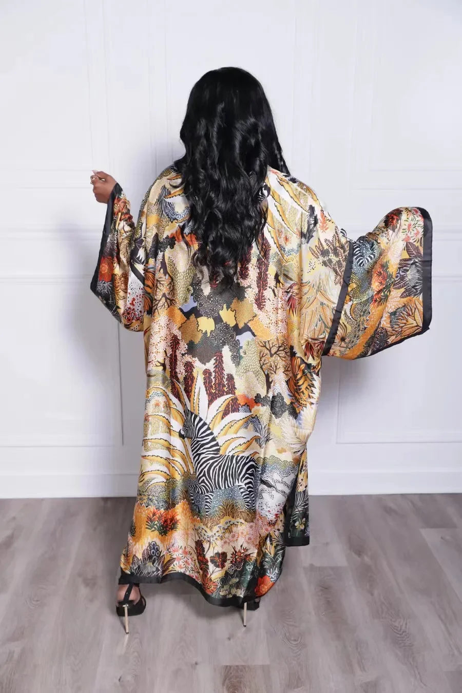 Japanese Traditional  Long Maxi Kimono Cardigan Dress