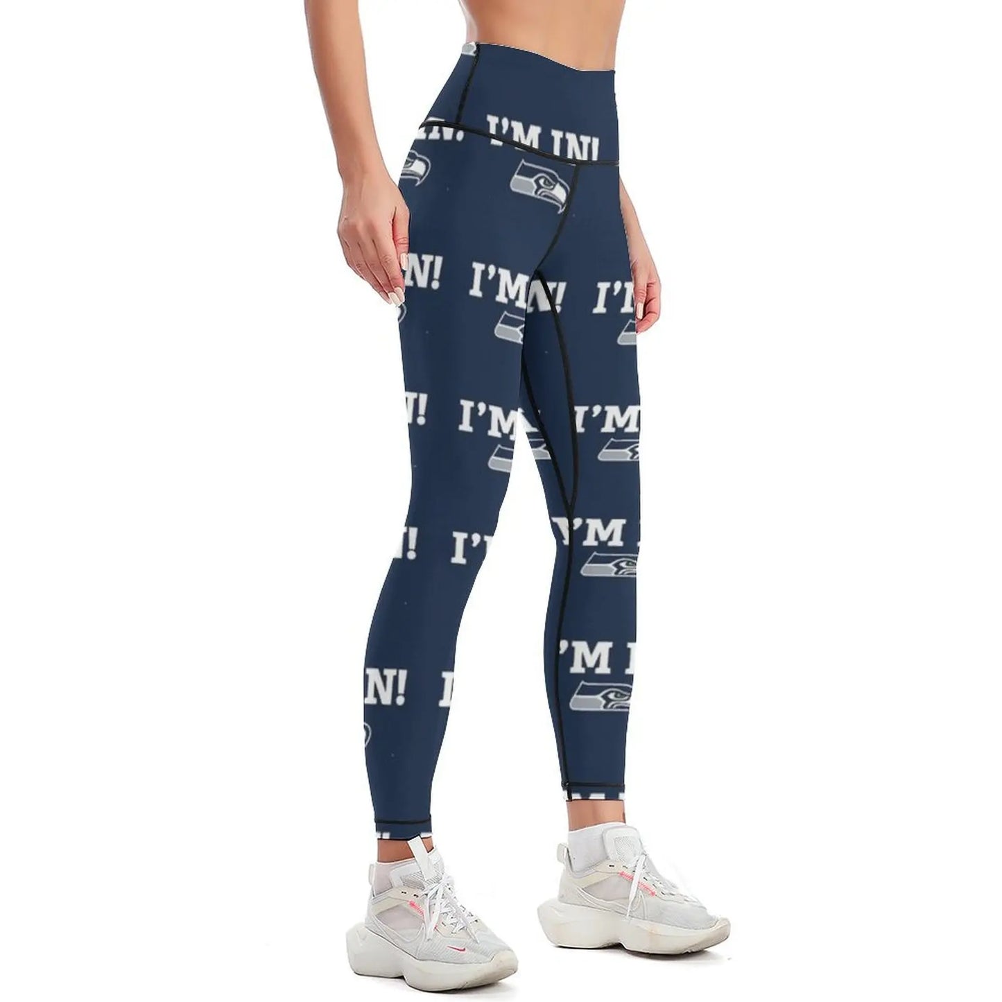 Seattle Seahawks "I'M A 12" Women's Spandex Yoga Fitness Leggings