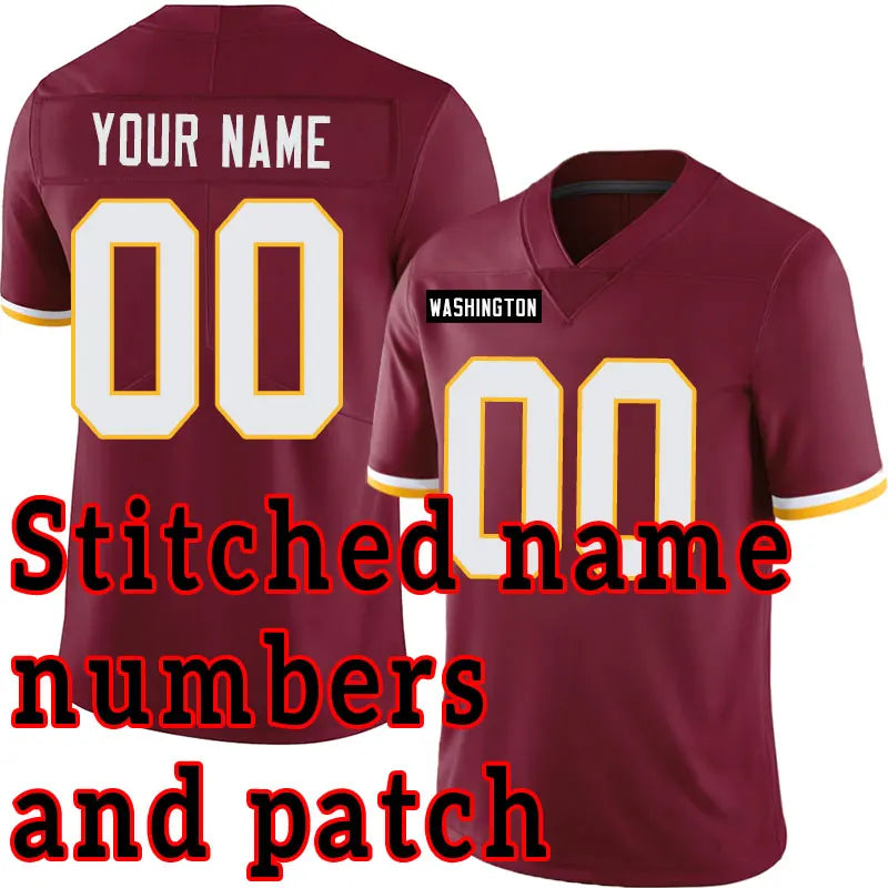 Customized Name NFL Football Jerseys: Seattle, Detroit, Buffalo, Dallas,Houston, Kansas City, Pittsburgh, Philadelphia, New York, Chicago