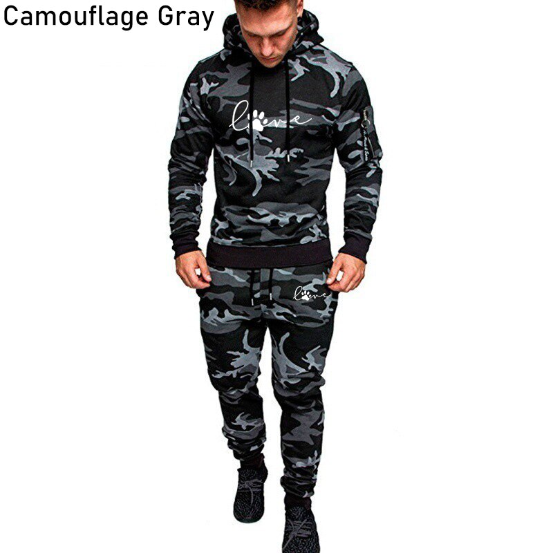 Men's "King" Camouflage Hooded Sweatsuit