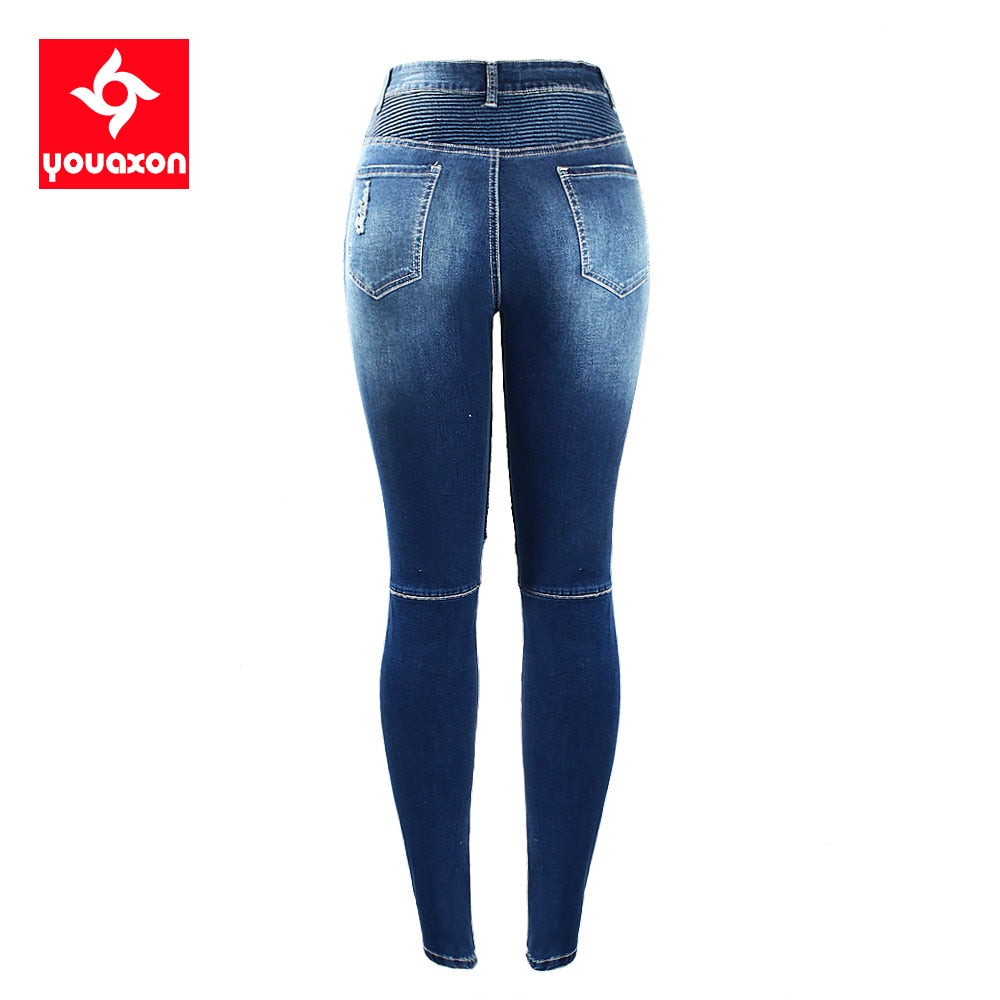 Plue Size High Waist Ladies Denim Skinny Biker Jeans to 4X