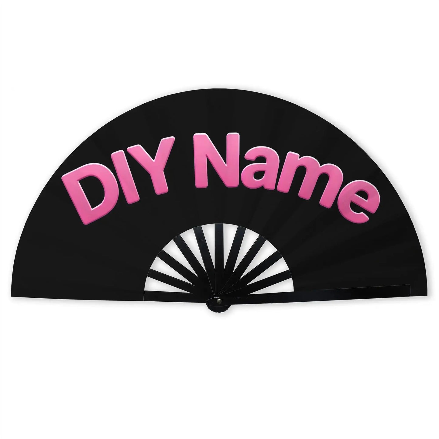 Customized Personalized Design Text Foldable Rodeo Fan