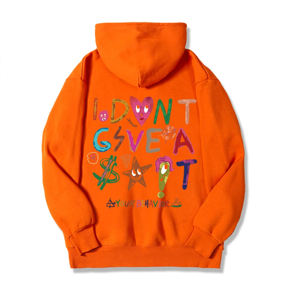 "I DON'T GIVE A SH@$T" Womens Fleece Hoodie Sweatshirt