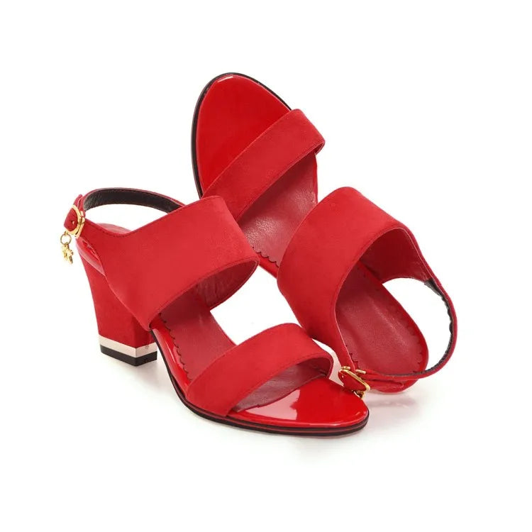 Double Strap Slingback Open Toe Platform Sandals