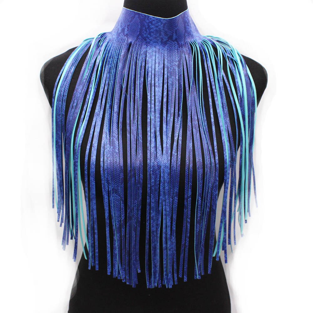 Tassel Fringe Design Leather Body Necklace