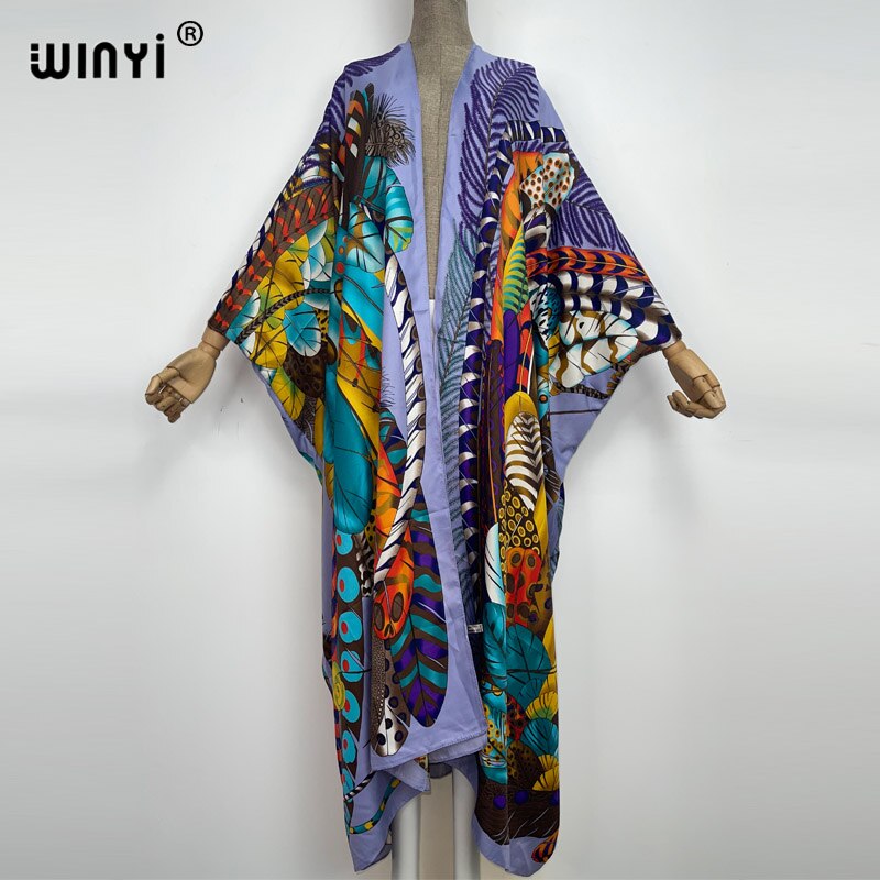 Silky Bohemian Maxi Cardigan Kimono