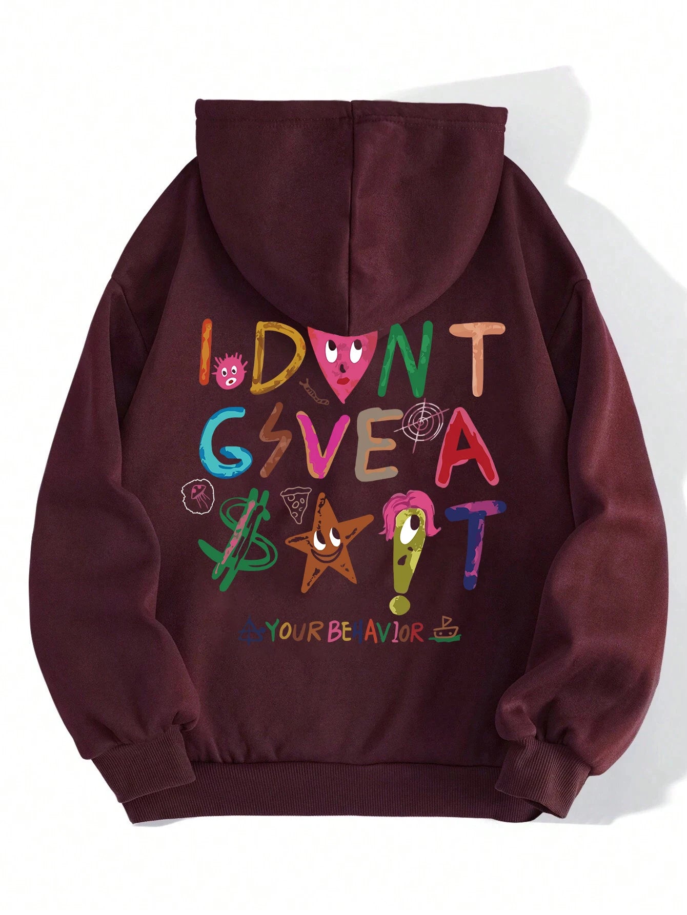 "I DON'T GIVE A SH@$T" Womens Fleece Hoodie Sweatshirt