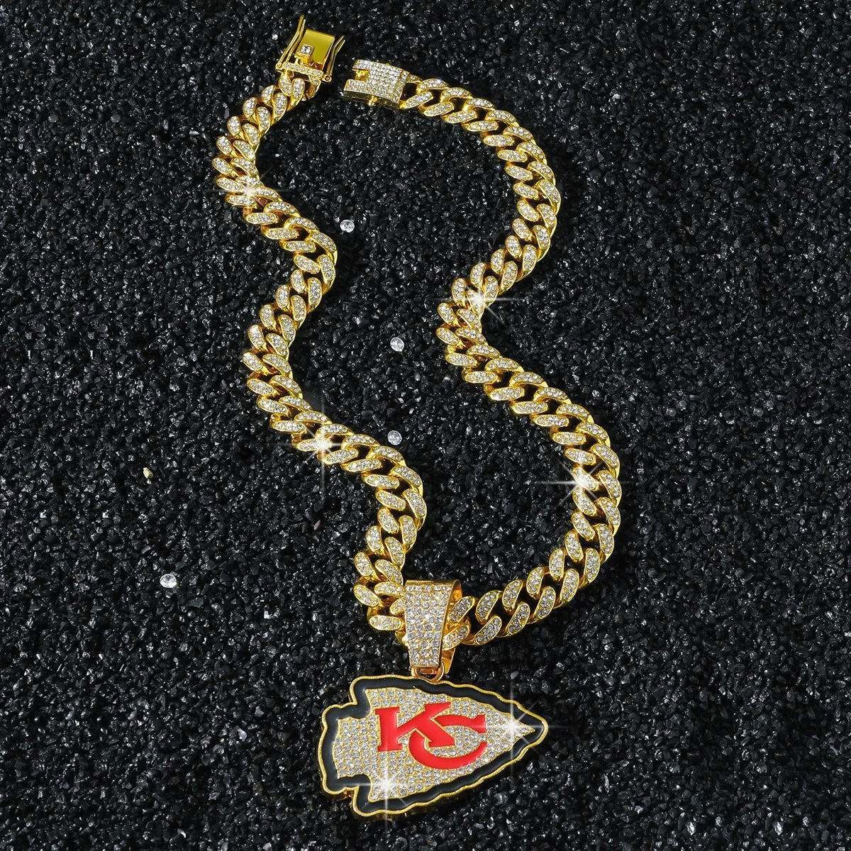 Kansas City Chiefs Pendant Full Diamond Hip-Hop Chain