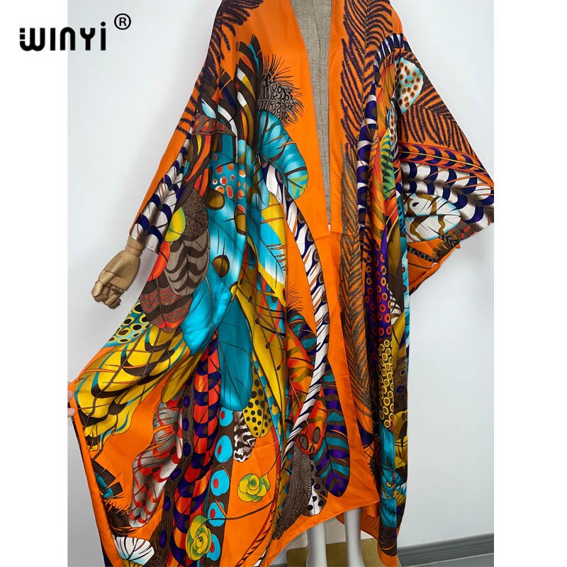 Silky Bohemian Maxi Cardigan Kimono