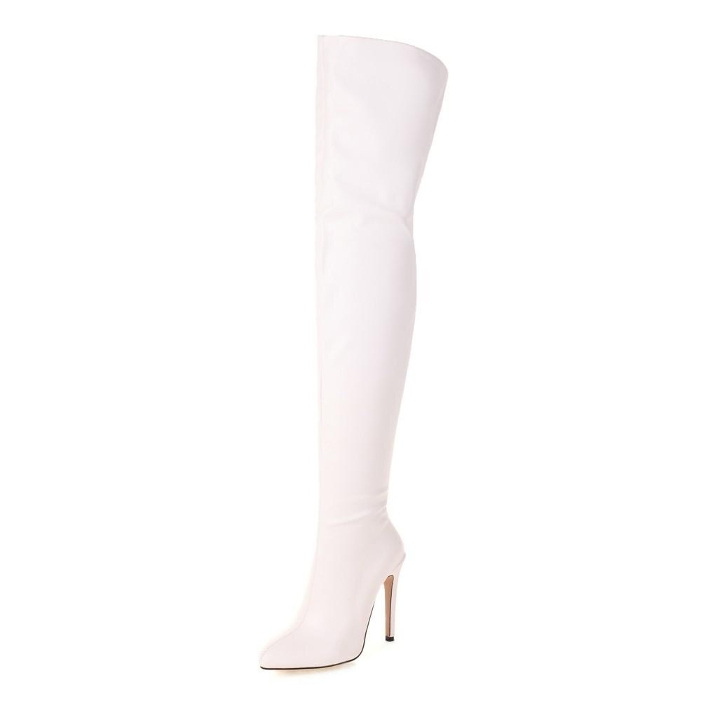 Candy Color Stiletto High Heel Over-The-Knee Boots