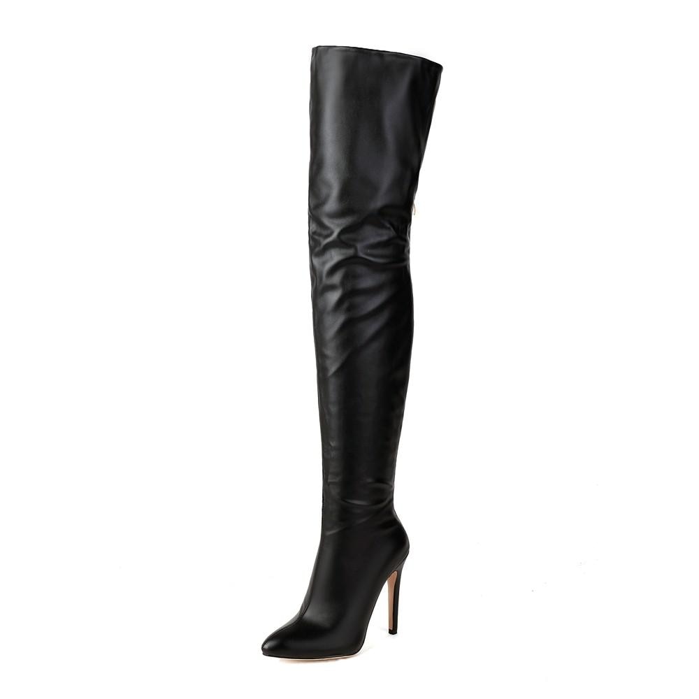 Candy Color Stiletto High Heel Over-The-Knee Boots