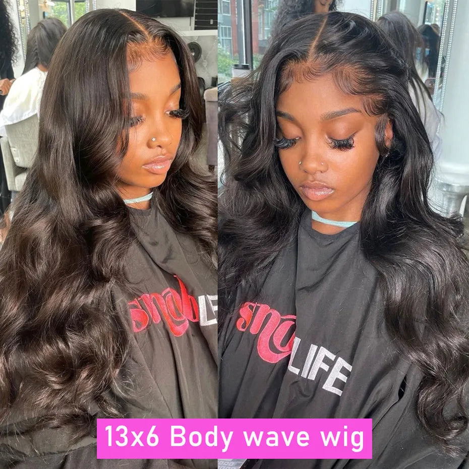 360/4×4/13×4/13×6 Body Wave 100% Human Hair Brazilian Pre-Plucked Lace Frontal Wig