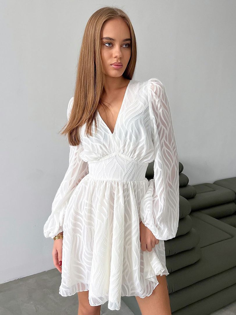 Women's Fashionable French Jacquard Waist A- Line Skirt