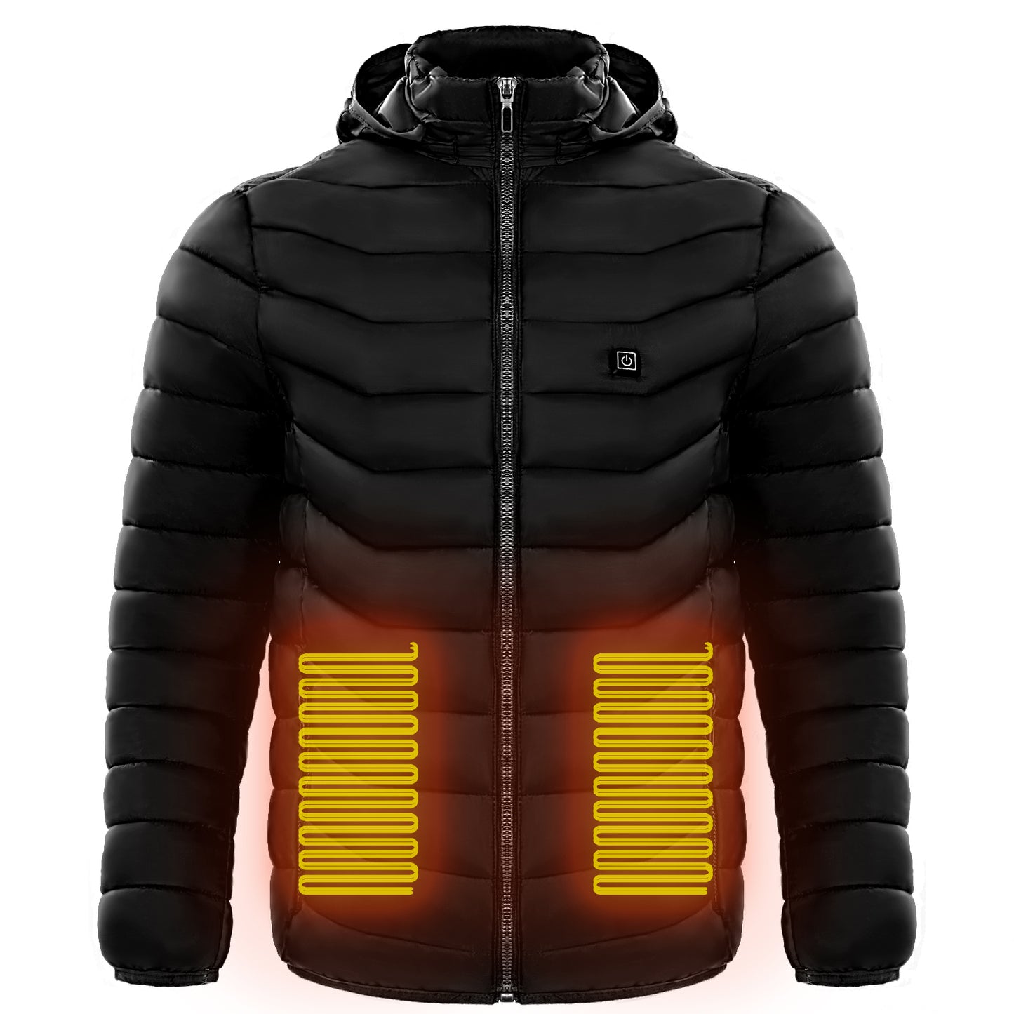 Men's Electric Heating Insulated Hooded Windbreaker Puffer Jacket