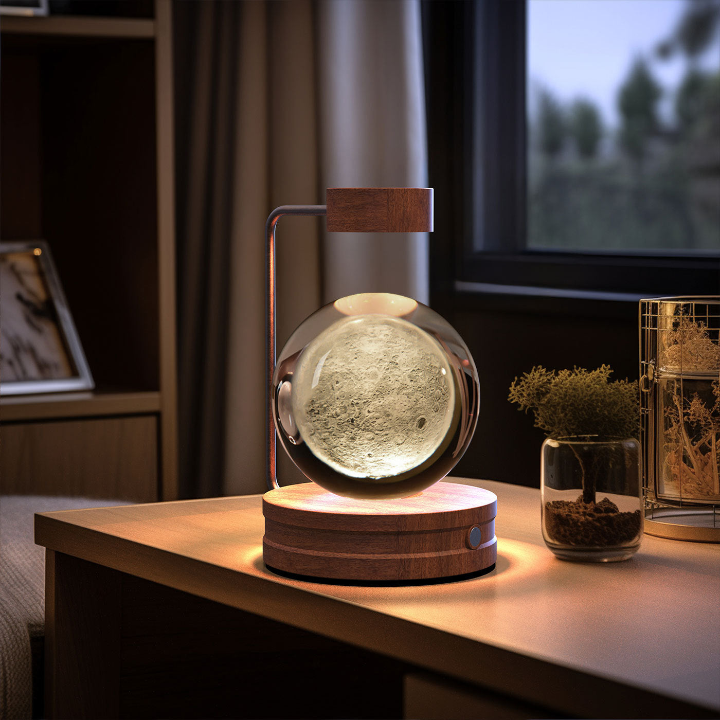 Crystal Ball Cosmic Indoor USB Bedside Night Light Lamp