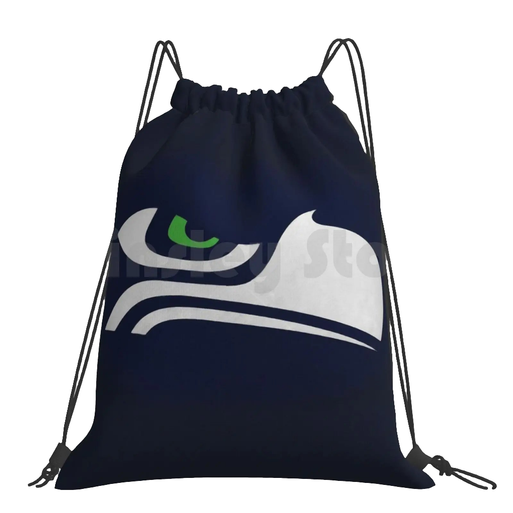 Throwback Unisex Seattle Seahawks Retro Vintage Soft Handle Drawstring Backpack