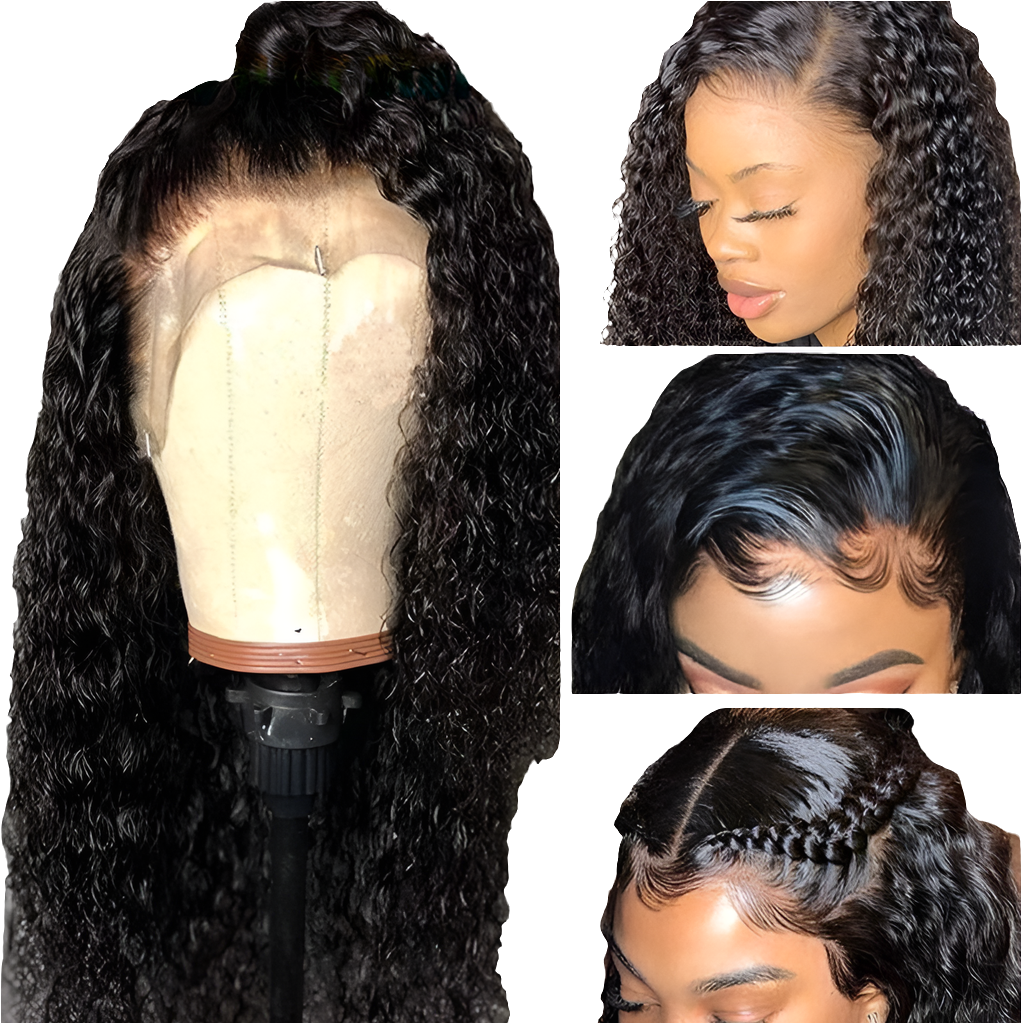 Brazilian Kinky Curly 150% Density Lacefront 9A 100% Human Hair Wigs