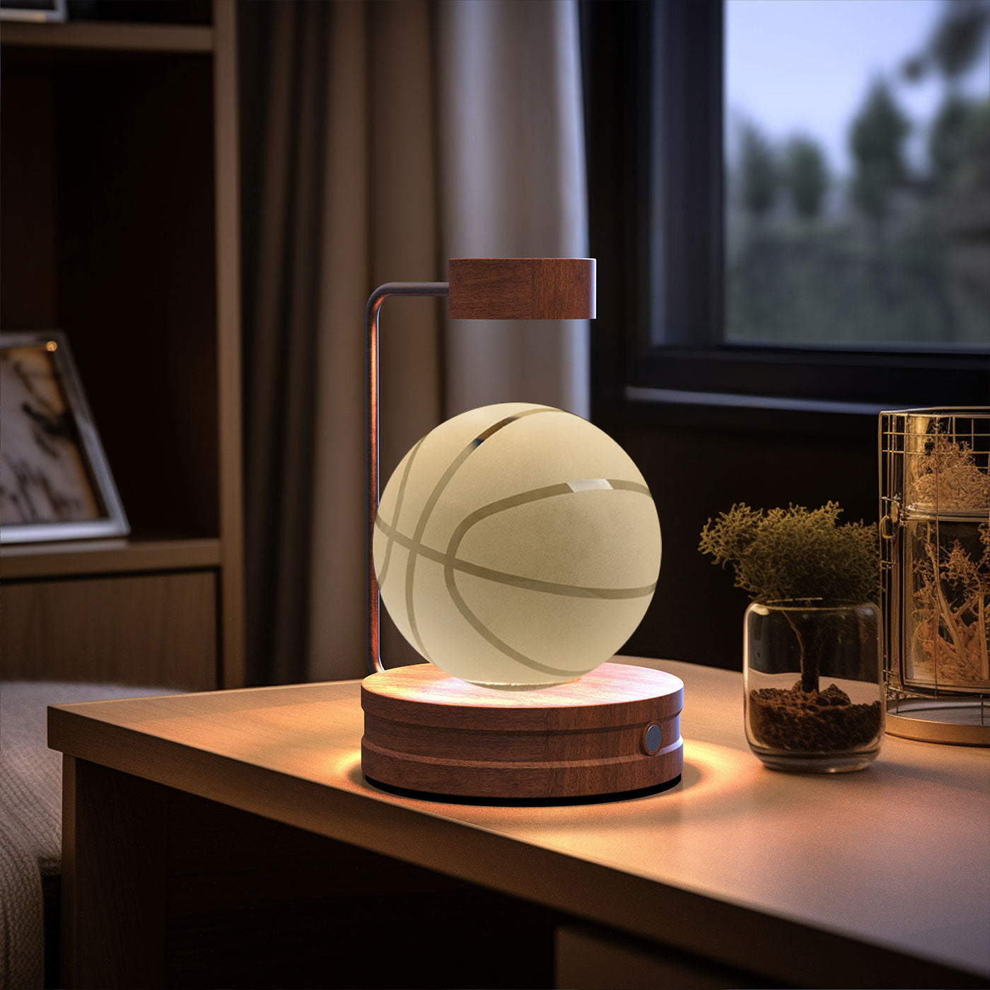 Crystal Ball Cosmic Indoor USB Bedside Night Light Lamp