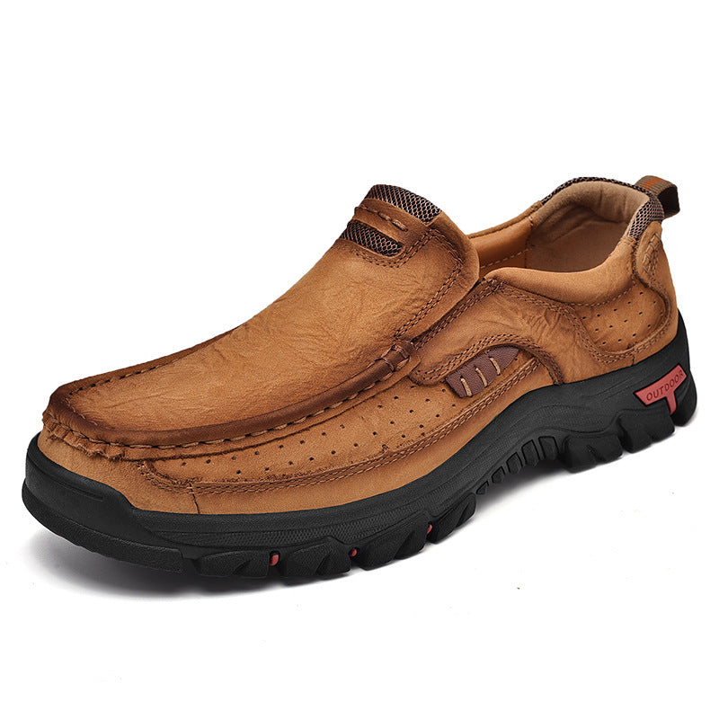 Men's Leather Large Size Casual Shoes
