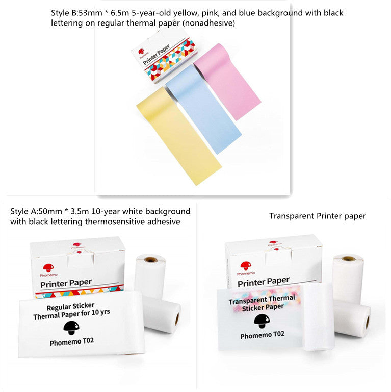 Portable Quiz Q&A Mini Thermal Bluetooth Compatible Mini Label/Price Tag Printer