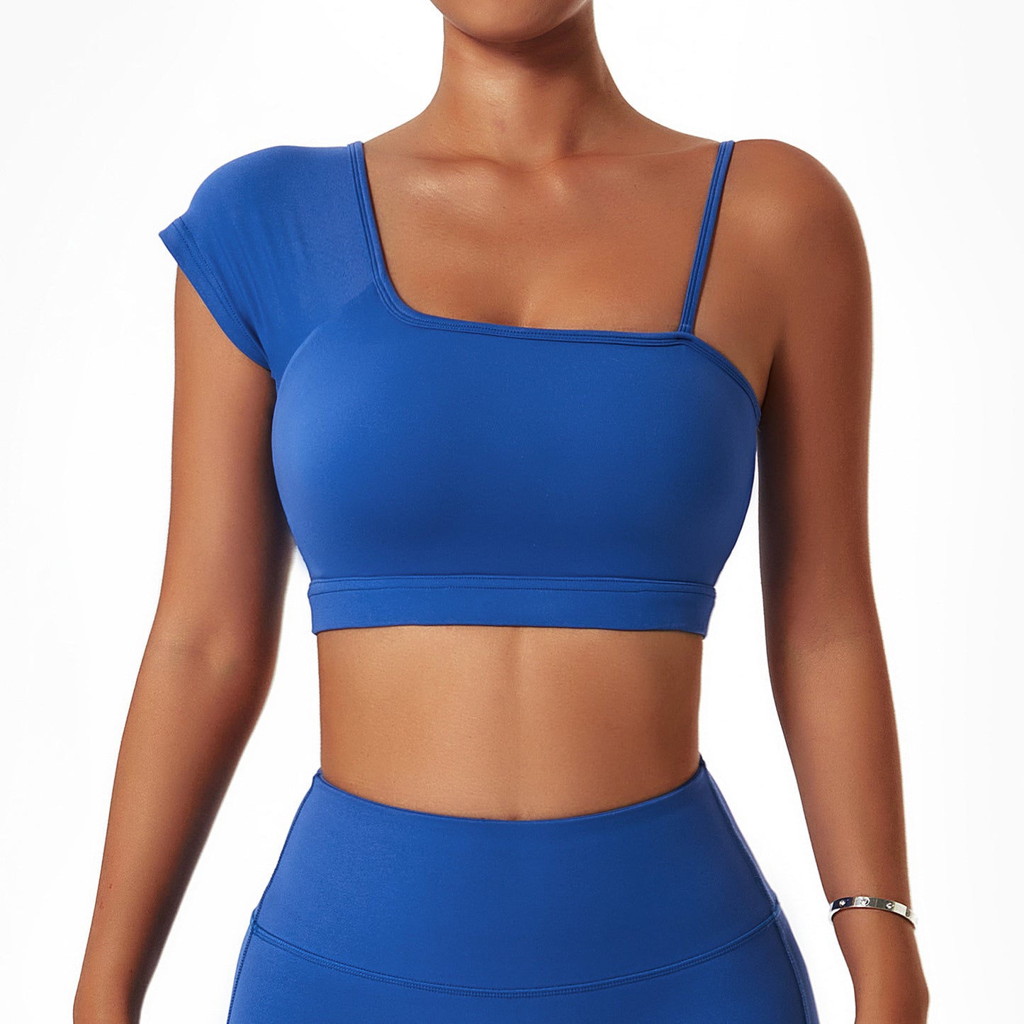 Asymmetrical One Shoulder 2-Piece Women's Yoga Workout Set