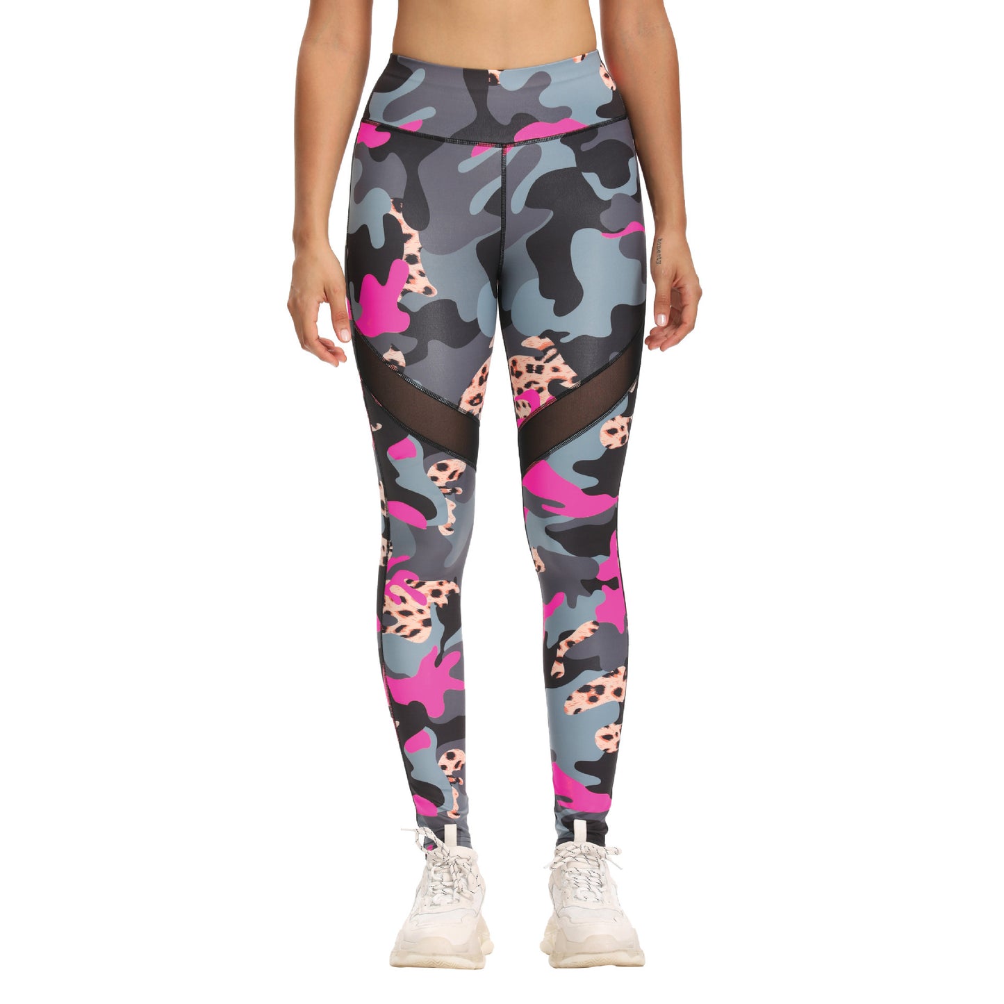 Women's Fashion Camoflauge Print Yoga Leggings OR Zipper Sports Bra-SOLD SEPERATELY