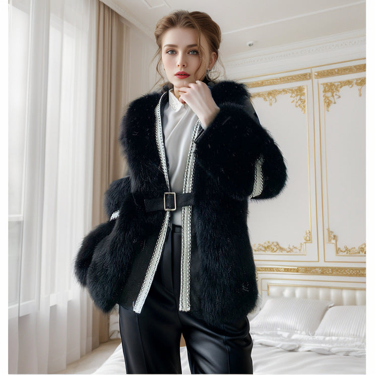 Artificial Fox Fur Jacket Women's Fur