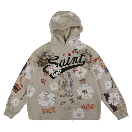 Women's Fashionable Printed Plush Sweater