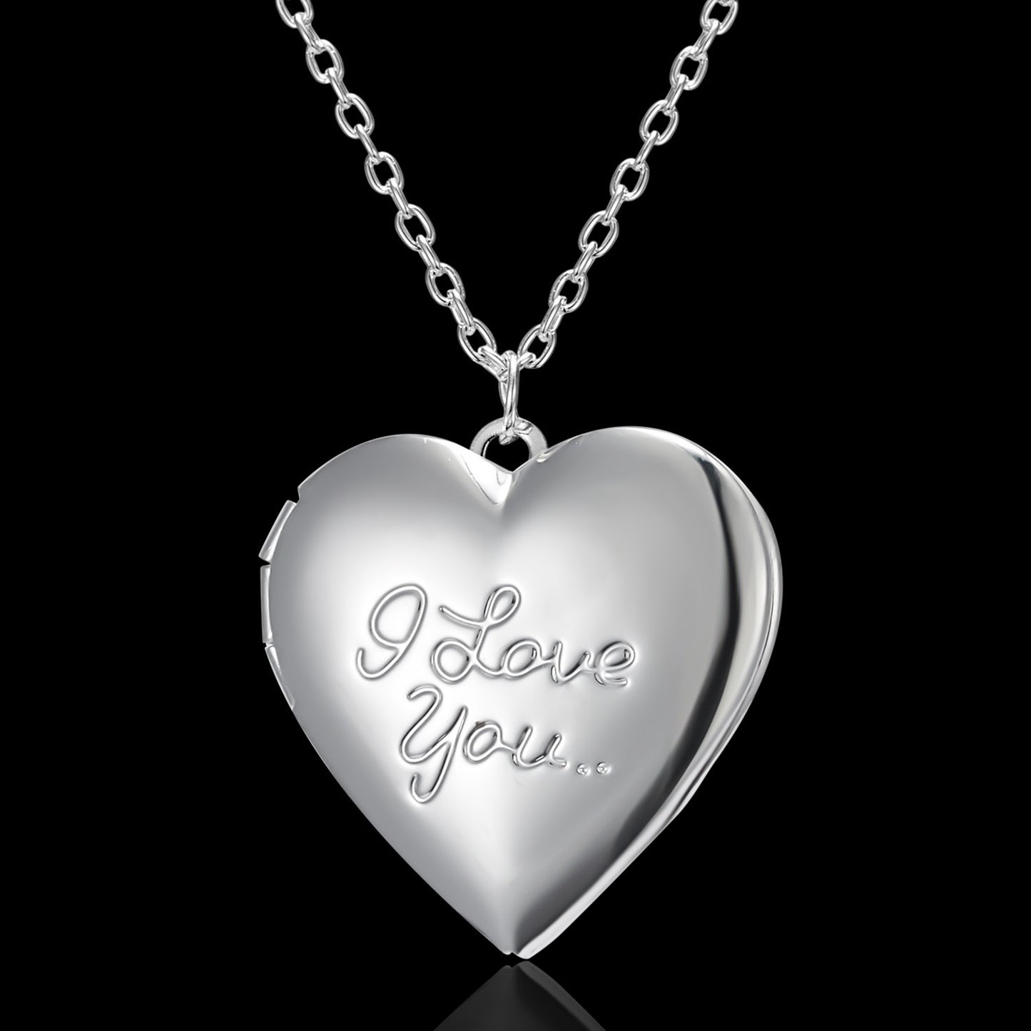 Personalized Customized Heart Shaped Photo Frame Pendant Necklace