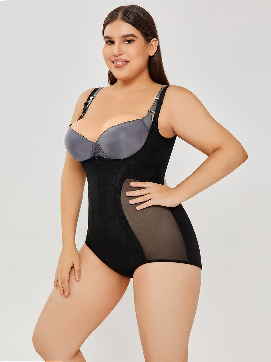 Tummy Control Body Shaper High Waist Full Spaghetti Strap Shapewear