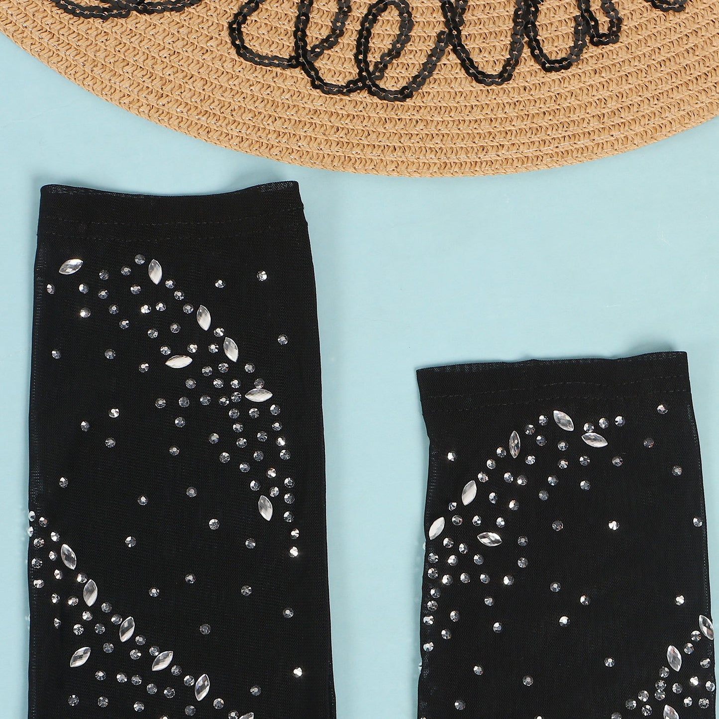 Rhinestone Hot Drill Padded Shoulder Hollow-Out Skinny Mini Formal Dress w/ Sweep Train