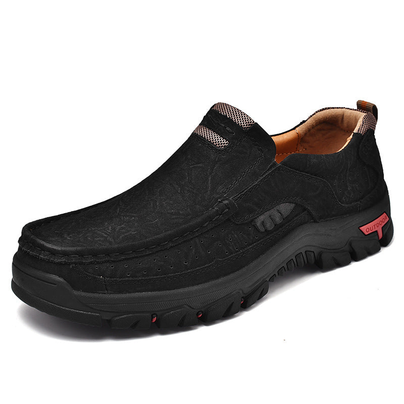 Men's Leather Large Size Casual Shoes