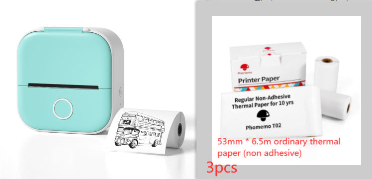 Portable Quiz Q&A Mini Thermal Bluetooth Compatible Mini Label/Price Tag Printer