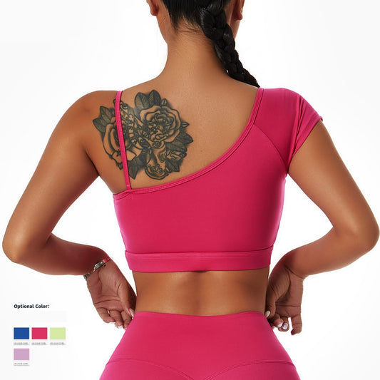 Asymmetrical One Shoulder 2-Piece Women's Yoga Workout Set