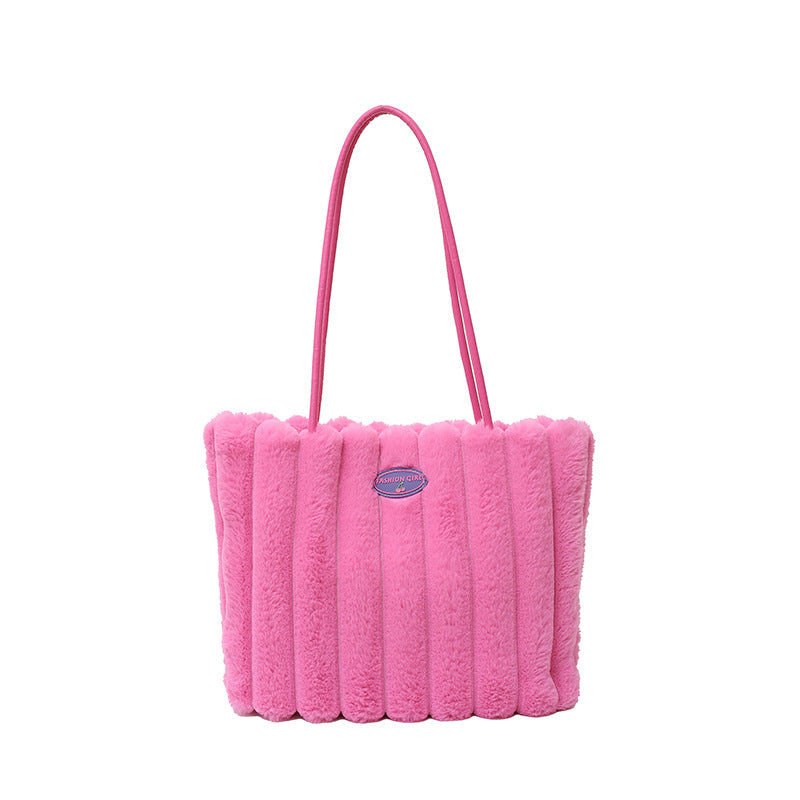 Plush Large Capacity Women's Tote Bags