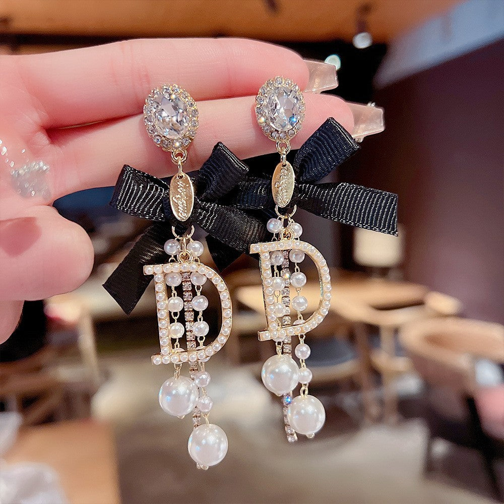 Assorted Hanging Sterling Silver/Gold Needle Light Rhinestone Pearl/Tassel Earrings