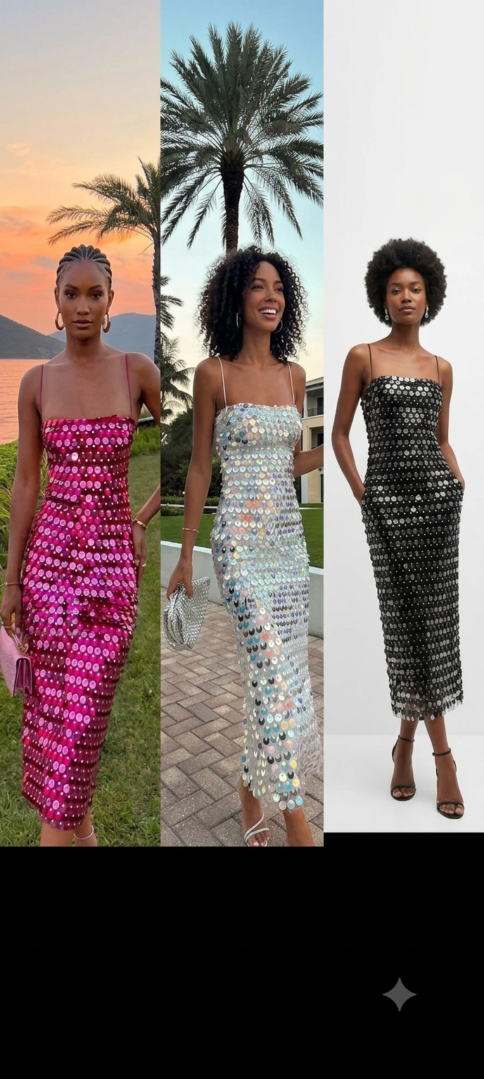 Sparkling Sequin Sleeveless Solid Backless Spaghetti Strap Formal Maxi Party Dress