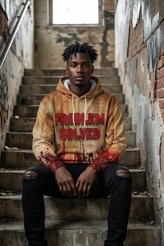 Men's Drawstring Hip-Hop 3D Blood Print Halloween Long Sleeve Hoodie Sweatshirts to 5X Big & Tall - 14 Patterns