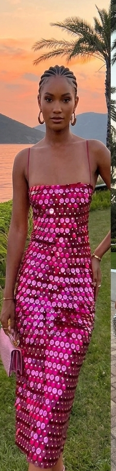 Sparkling Sequin Sleeveless Solid Backless Spaghetti Strap Formal Maxi Party Dress