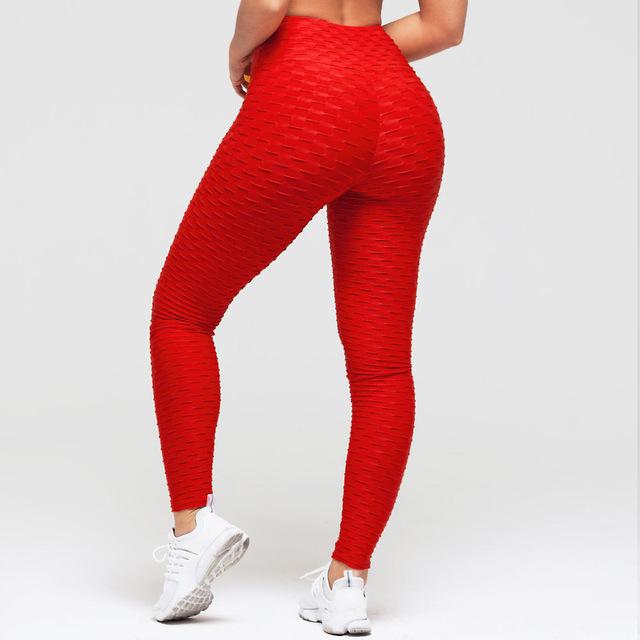 Solid Color Skinny Elastic High Waist Fitness Breathable Slim Leggings