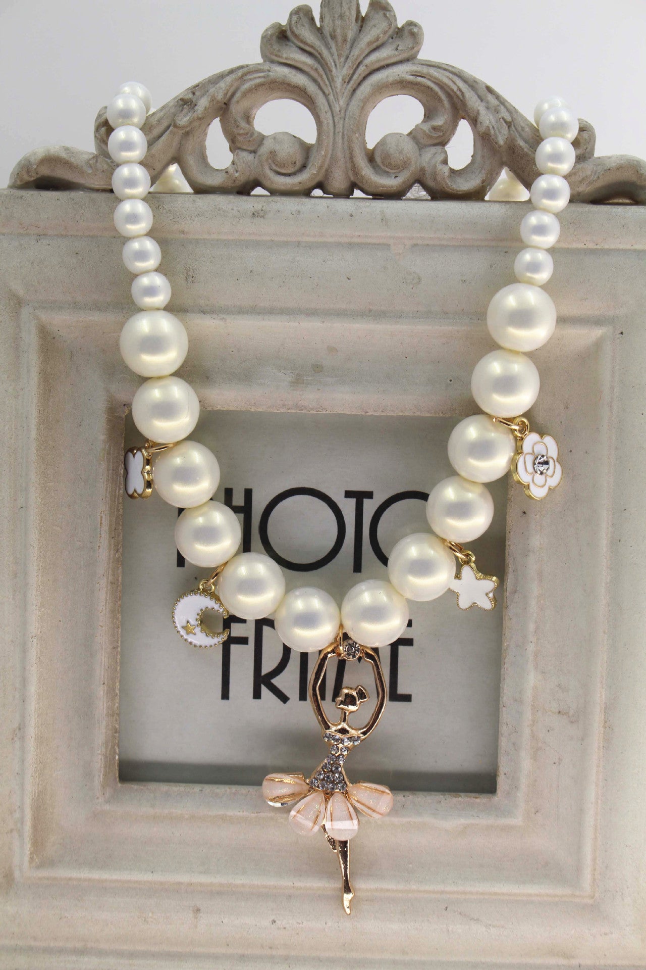 Pearl Pendant Charm Necklace