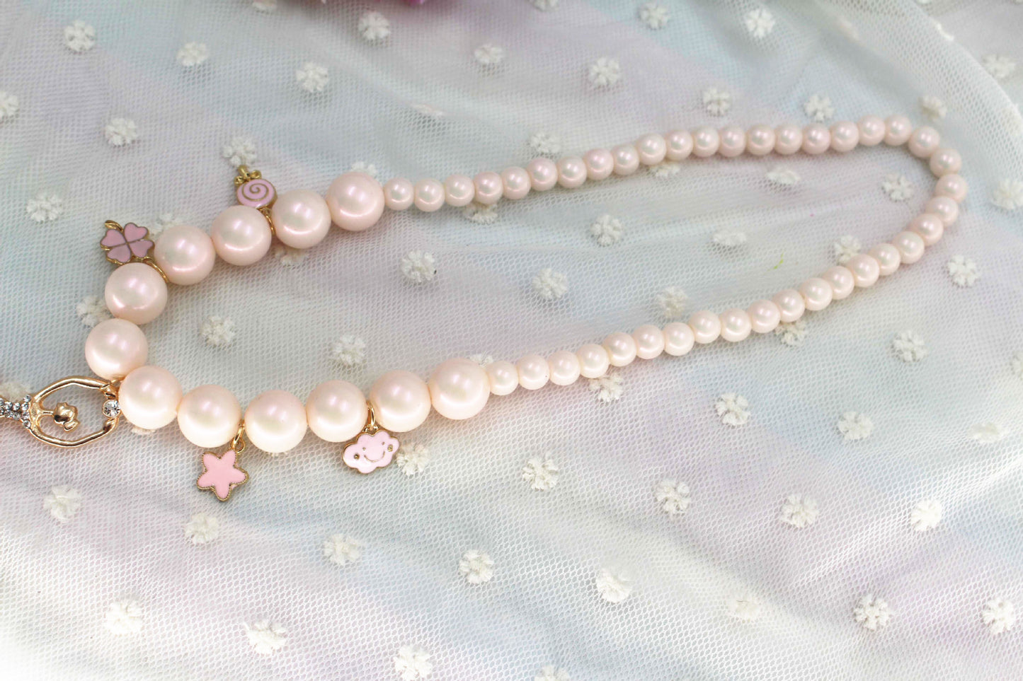 Pearl Pendant Charm Necklace