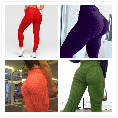 Solid Color Skinny Elastic High Waist Fitness Breathable Slim Leggings