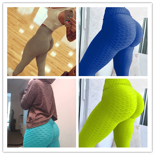 Solid Color Skinny Elastic High Waist Fitness Breathable Slim Leggings