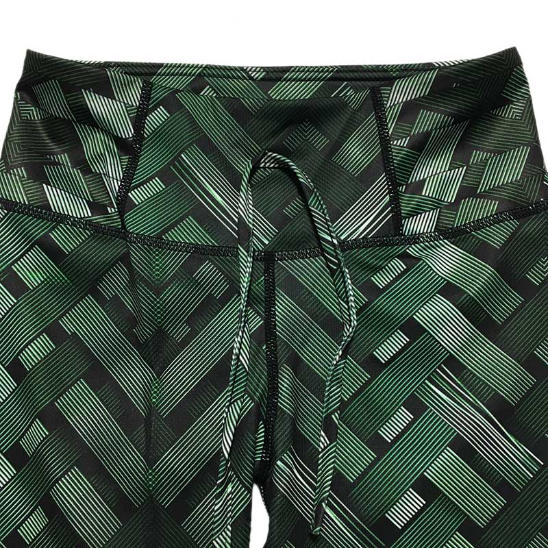 Crisscross Pattern Booty Lift Spandex Leggings