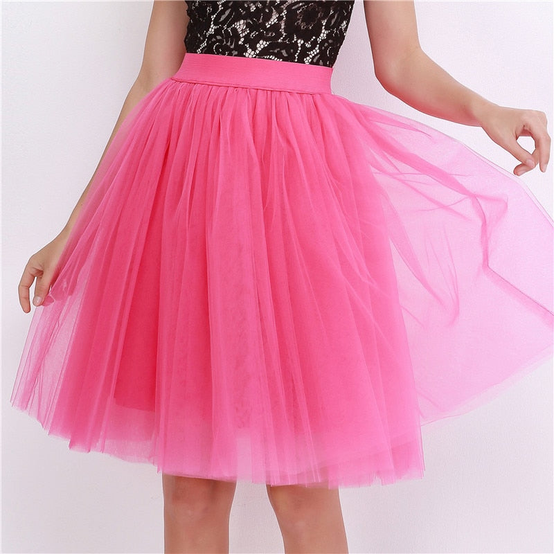 Petticoat Bridesmaid Midi Tutu Skirt