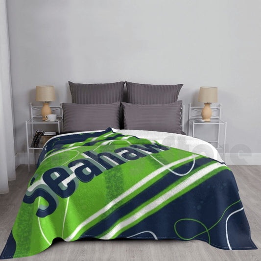 Custom Seattle Seahawks Design Blanket