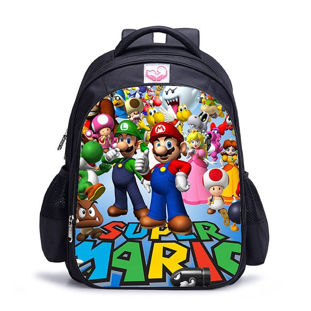 Cartoon Game Book Backpack Daily School Kids Backpacks